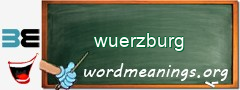 WordMeaning blackboard for wuerzburg